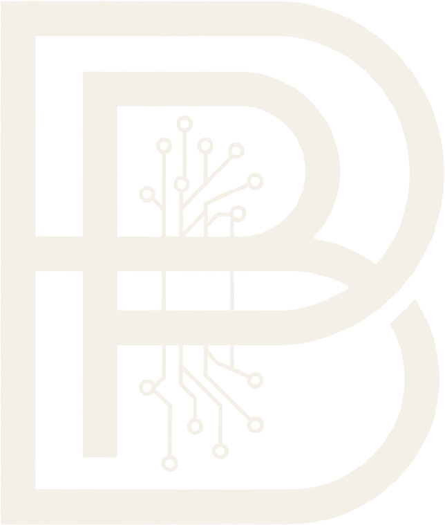 Verschlungenes BP mit Leiterbahnen – das Logo von BP Beratung